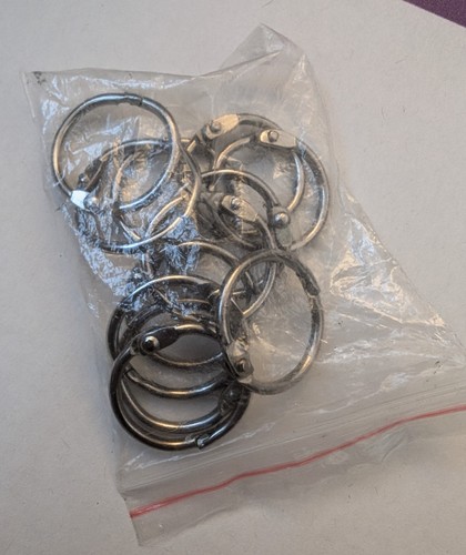 12PCS Keychain Clips For Jewelry Making Extra Supplies Crochet Silver Colored 1" - Picture 3 of 3