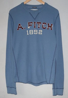 Sweat oversize bleu légèrement vieilli Abercrombie & Fitch taille M - Photo 1/4