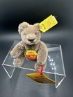 Vtg Steiff Original Teddy Baby Bear 3" Bendy Caramel brown 0202/11 Mint All Tag