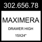 IKEA MAXIMERA Drawer High White 15x24" 302.656.78