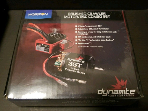 Dynamite Brushed Crawler Motor/ESC Combo 35T DYNS0900 Car Speed Controls & - Picture 1 of 2