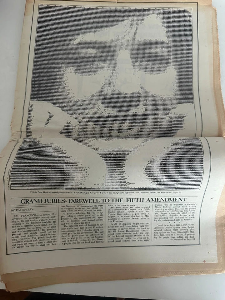 Dec 7th 1972 Rolling Stone Carlos Santana Cover Issue #123 Olympics 5th Anniv - Image 2 of 4