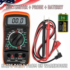 Digital Multimeter AC DC Voltmeter Ammeter Ohmmeter Volt Tester Meter XL830L