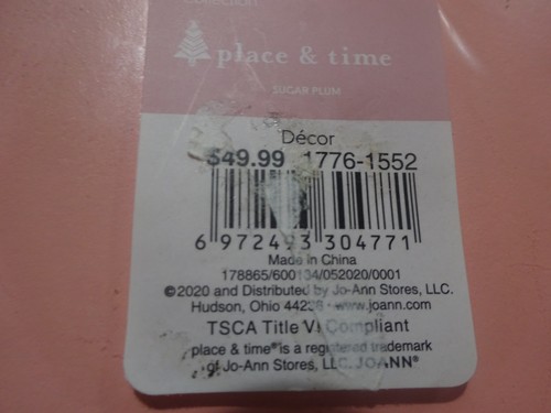 New Wood Wooden Advent Calendar w 25 Drawers Pink Christmas Tree & Country Homes - Picture 3 of 7