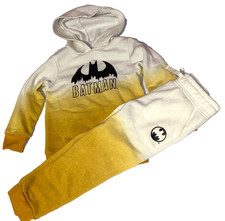  WOW Boys 4T BATMAN Hoodie Hooded Sweatshirt  Sweatpants Outfit Set Sweatsuit