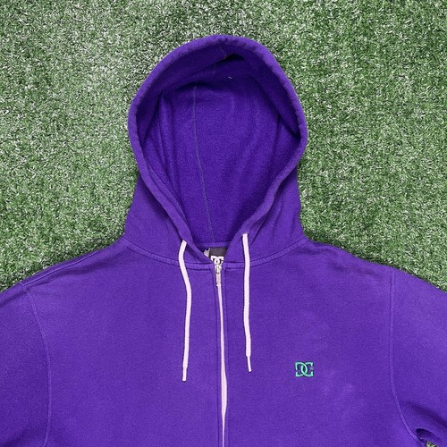 Vintage DC Full Zip lila Sweatshirt Hoodie Herren Large Y2K Skater Grunge 2000er - Bild 2 von 21
