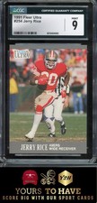 1991 Fleer Ultra JERRY RICE #254 San Francisco 49ers CGC 9 MINT