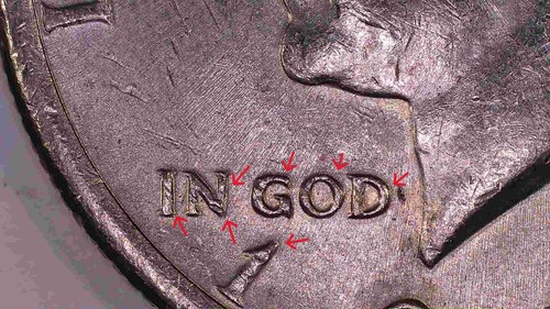 1971 Kennedy Half Dollar No Mint Mark Error Coin DDO Doubling On Reverse Raw - Picture 3 of 6