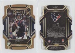 2021 Panini Select Club Level Copper Prizm Die-Cut /199 Davis Mills Rookie RC