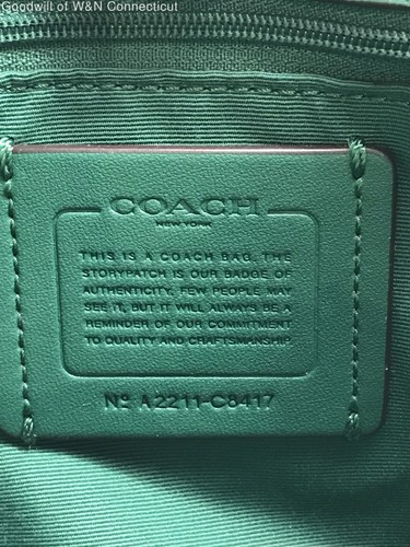 Authenticated Coach Women Green Purse - Picture 9 of 11