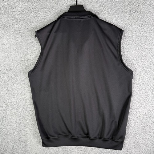 Zero Restriction Tour Series Golf Vest Men's Medium Black 1/2 Zip Pullover - Picture 2 of 7
