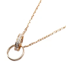 Cartier Baby Love Necklace Diamond K18pg Pink Women Gold One Size