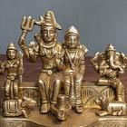Lord Shiva, Parvati, Ganesha Kartikeya Idol – Handcrafted Hindu Decor for Temple