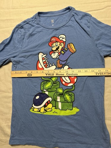 GAP Super Mario Long Sleeve Shirt Kids Size Extra Large (12) Nintendo Luigi 2021 - Picture 3 of 11