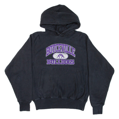 CHAMPION REVERSE WEAVE Boyceville Bulldogs Herren Schwarz Hoodie USA S