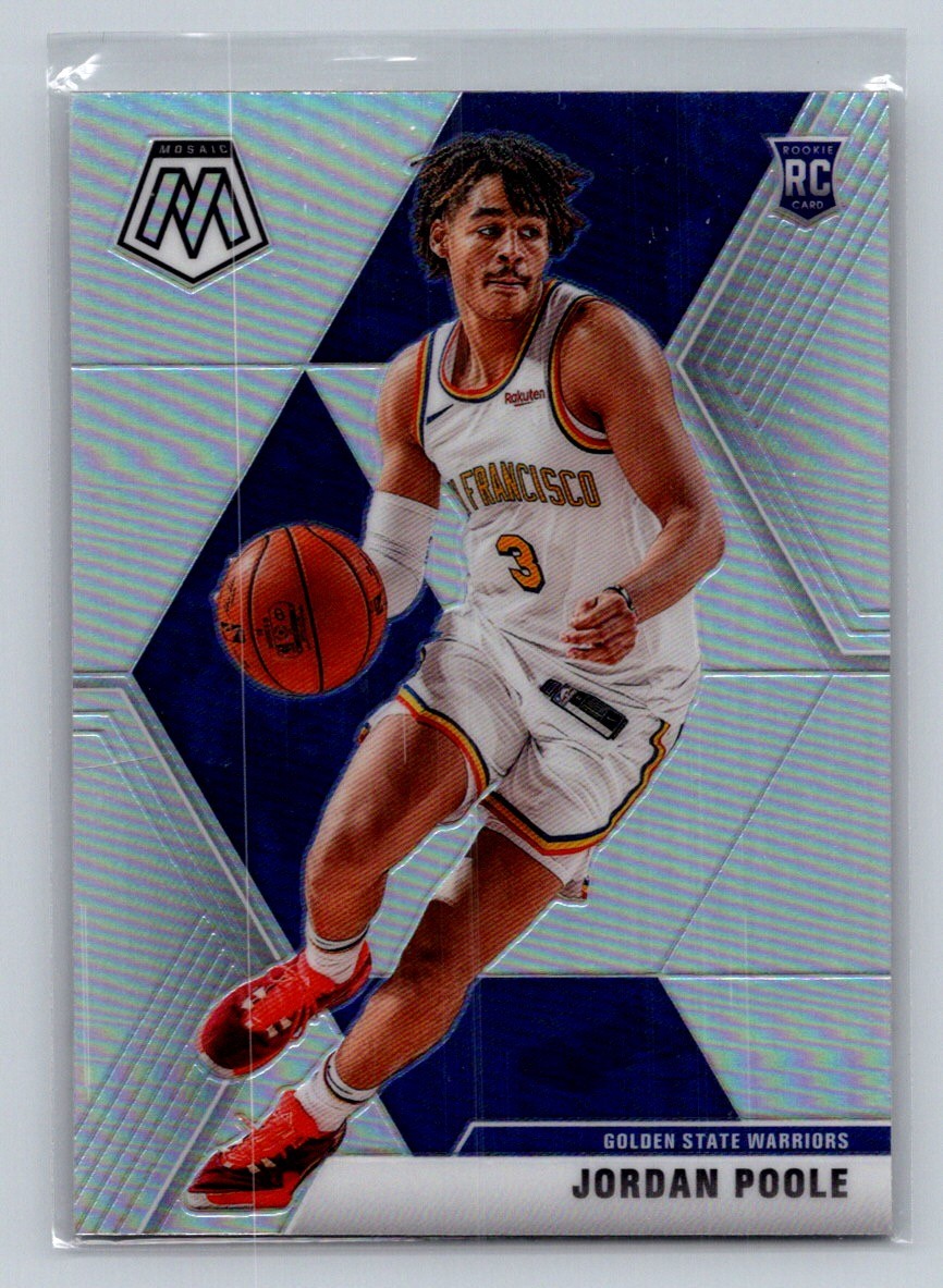2019-20 Panini Mosaic #228 Jordan Poole Silver