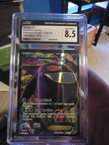 CGC 8.5 Gengar EX Phantom Forces 114/119 Ultra Rare Holo Full Art