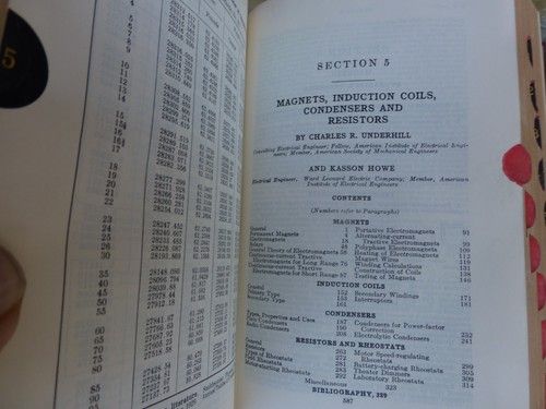 Vtg Standard Handbook For Electrical Engineers Soft Leather Cover 6th Ed 1933 - Foto 7 di 9