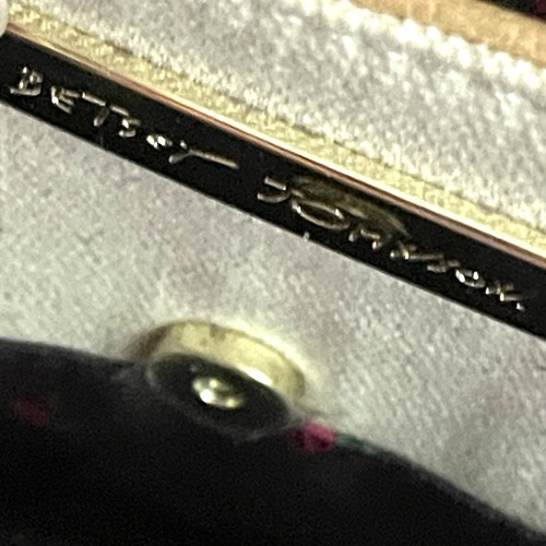 Bolso de Mano Betsy Johnson con Cartera a Juego Corazones Rosa Tostado Nuevo Sin Etiquetas - Imagen 7 de 19