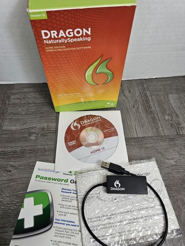 Nuance Dragon Naturally Speaking Versione 12 Adattatori Cablati Home Ed No Cuffie - Foto 2 di 4
