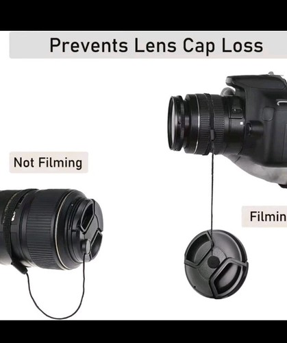 Camera Lens Cap Holder Cover String Strap Keeper Leash Rope DSLR SLR Lanyard X 5 - Picture 7 of 7