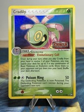 Cradily 7/108 Reverse Holo EX Power Keepers Pokemon Card Stamped