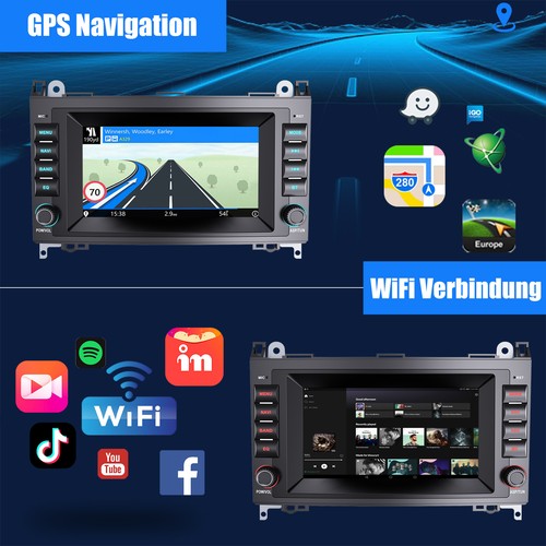Für Mercedes B Klasse W169 W245 VW Crafter Android 12 Carplay Autoradio GPS NAVI - Bild 11 von 22