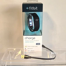 Brand New Fitbit FB404BKL Charge Wireless Activity Wristband Size L Sealed box