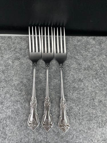 3 Oneida PRESIDENT Edelstahl WM A Rogers Premier Tafelgabeln Besteck - Bild 2 von 22