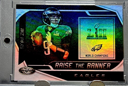 Nick Foles RARE SUPER BOWL 52 FOIL REFRACTOR HOLO INVESTMENT CARD SSP, EAGLES