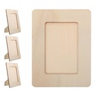  5er-Set DIY-Bilderrahmen aus Holz – Unbehandelte Holz-Fotohalter für