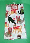 Ritz Kitchen Towels 2 PC Christmas Holiday Kittens Cats Cotton 17.75" X 28" New