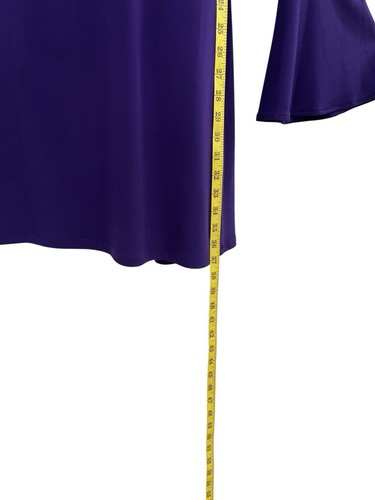 Michael Michael Kors dunkelblaues Langarmkleid mit Schlag in Größe XL - Bild 6 von 10