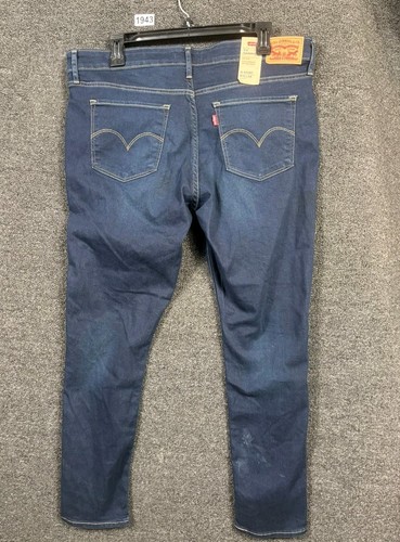 Levi’s 711 Skinny Jeans Womens 16 Short W33xL28 Blue Mid Rise Stretch Denim - Picture 2 of 10