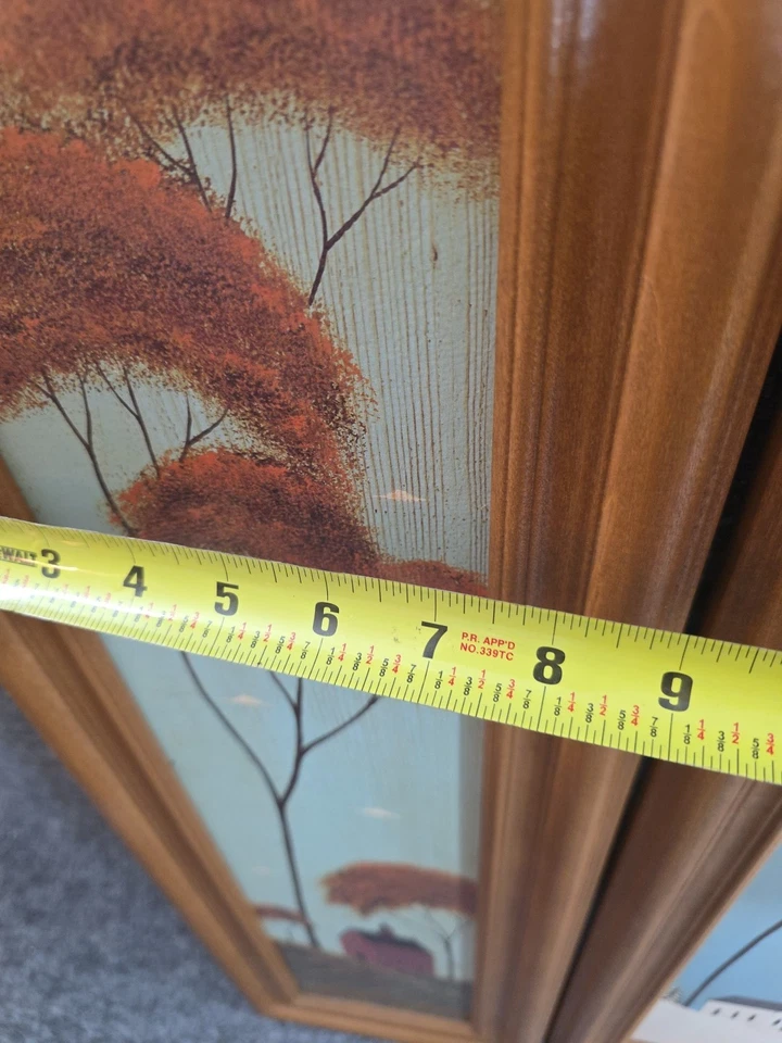 Conjunto de 4 estampas emolduradas Warren Kimble Four Seasons arte popular americana 29 1/4 x 8 1/4 - Imagem 4 de 4