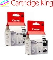 Set of 2 Original Canon PG-512 inks for Pixma MX340