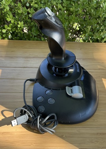 Microsoft Sidewinder Precision 2 Joystick USB Black Gaming X05-92624 - Picture 4 of 6