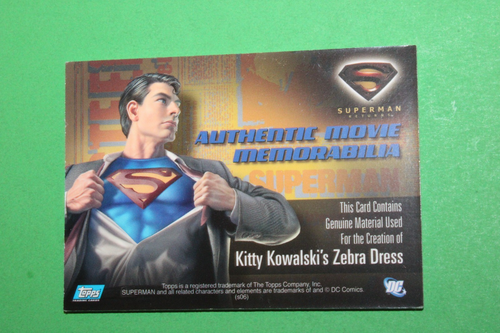 Superman Returns Kitty Kowalski's Zebra Dress Insert Memorabilia Card Posey VAR - Picture 6 of 6