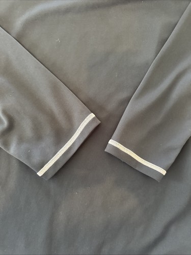 Camisa Speedo Para Hombres Poliéster Manga Larga Negra XL Atlética Correr Baloncesto - Imagen 4 de 15