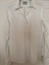 TM LEWIN MENS SIZE 14 Formal Shirt With Cuflink Cuffs Pure Cotton New