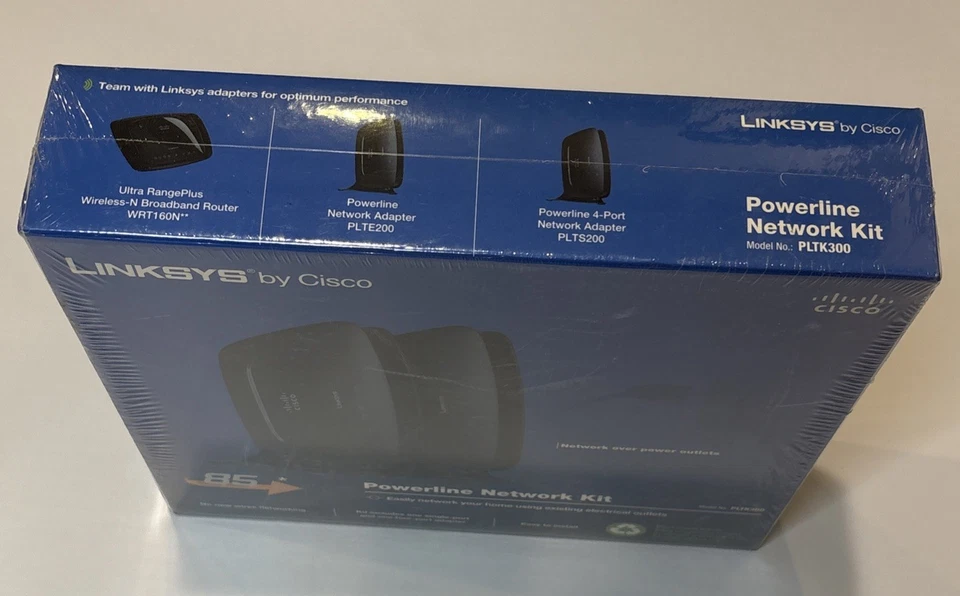 Linksys by Cisco PLTK300 PowerLine Network Kit Network Adapter Brand New Sealed - Image 4 of 4