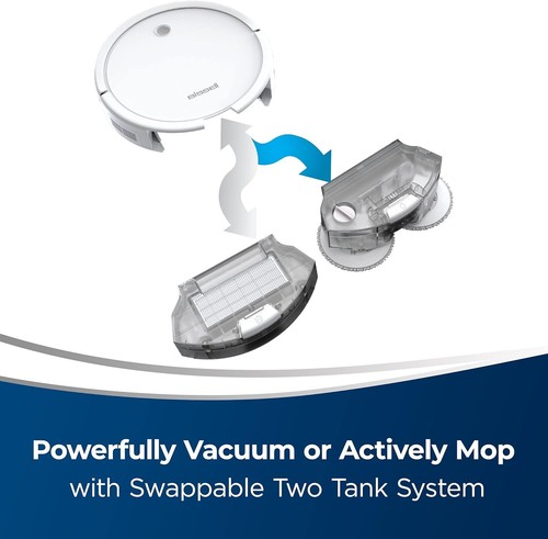 Bissell SpinWave Hard Floor Expert Pet Robot, 2-in-1 Mop & Vacuum, 3115 - WHITE - Picture 2 of 5