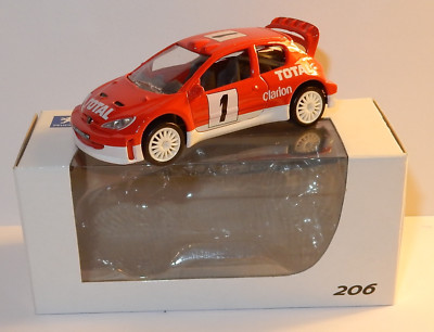 Peugeot - PEUGEOT206cc　ミニカー NOREV 3 INCHES 1/64 Peugeot 206 WRC N°1 Loeb 206 Cc 206 Blue