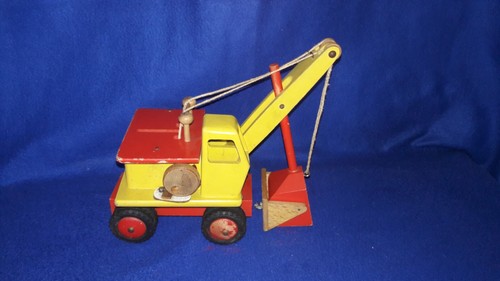 DDR Holzspielzeug Holz Schaufelbagger 8 Reifen Kienel Steinach, Thüringen 1960er - Bild 3 von 8