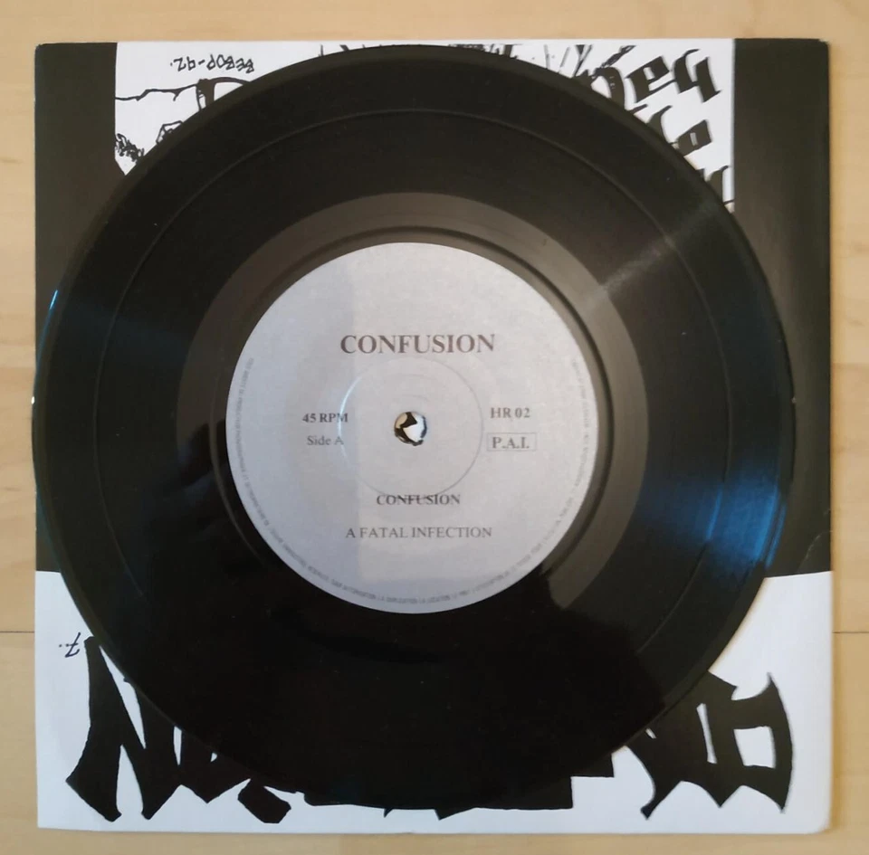 CONFUSION Taste of Hate NYHC  7inch EP 1992 Hardway Records NM - Image 4 of 4