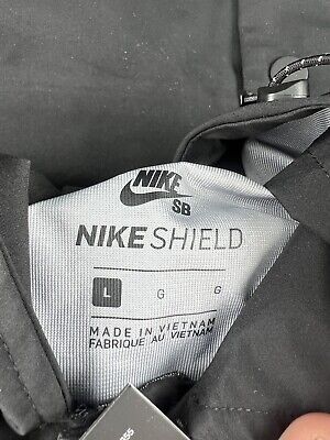 NIKE SB GORE TEX SHIELD HOODED WATERPROOF COACHES JACKET BLACK 862805 010 sz L