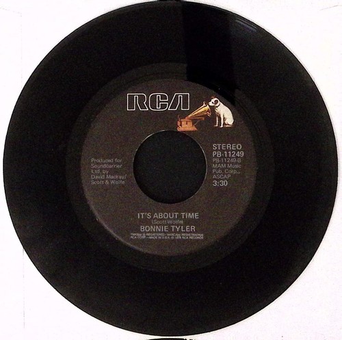 BONNIE TYLER IT'S A HEARTACHE/IT'S ABOUT TIME RCA RECORDS VINYL 45 48-66 - Picture 2 of 2