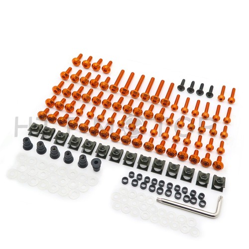 Gloden Motorcycle Sportbike Complete Fairing Bolts Kit Fastener Clips Screw Nuts - Imagen 2 de 7
