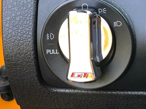 2010 2011 2012 2013 2014 FORD MUSTANG GT "GT" HEADLIGHT SWITCH KNOB COVER RED/CH