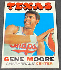 1971-72 TOPPS BASKETBALL #231 GENE MOORE * RC * NM * CHAPARRALS *